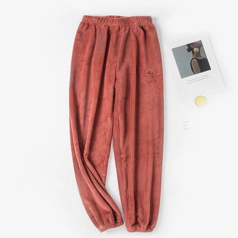 Pantaloni Loungewear in Coral Fleece Comodi | Stasia