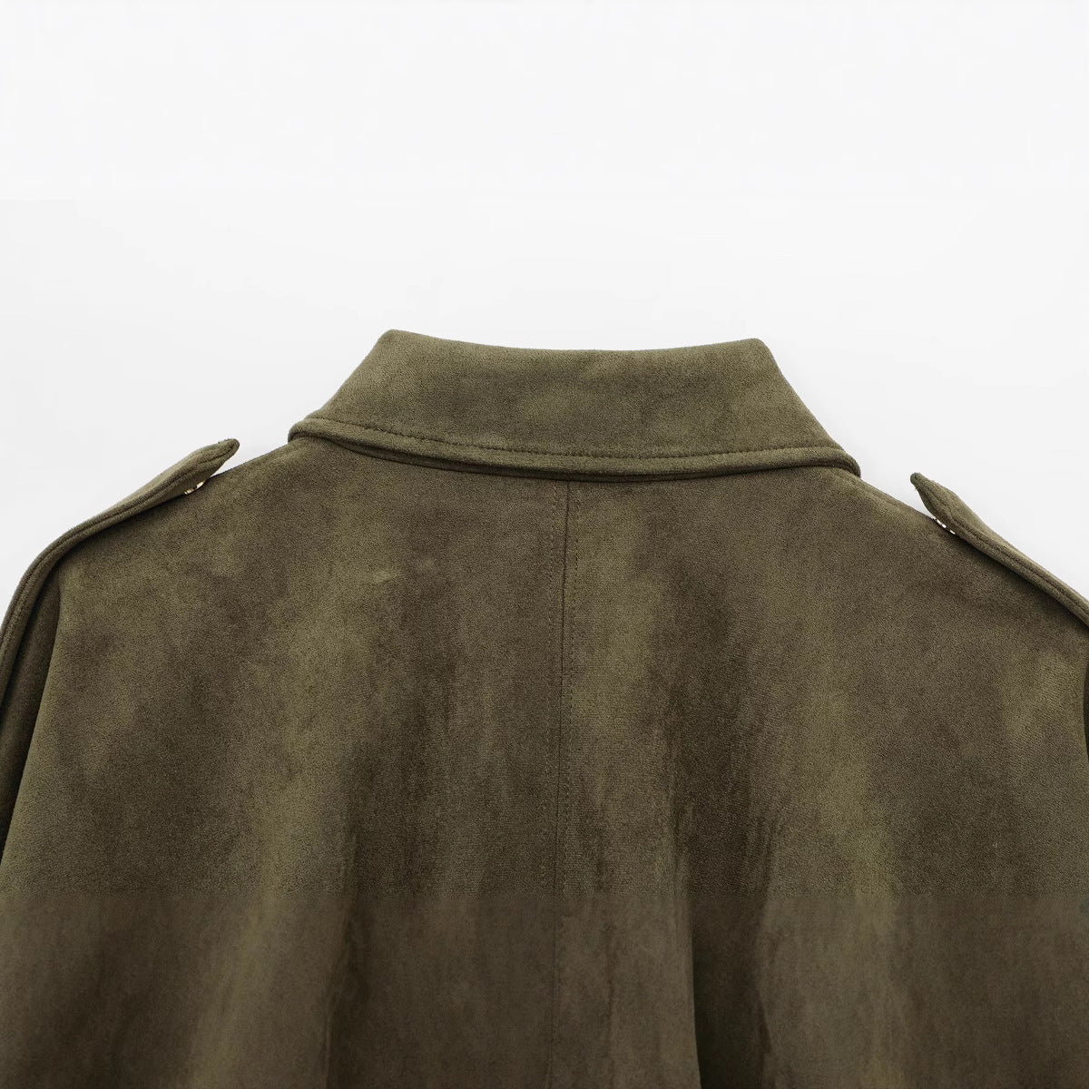Vintage Suede Jacket with Collar | Eveline