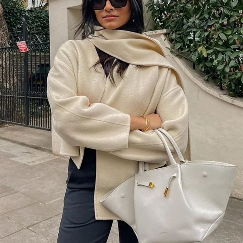 Luxurious Oversized Wool Coat | Elara