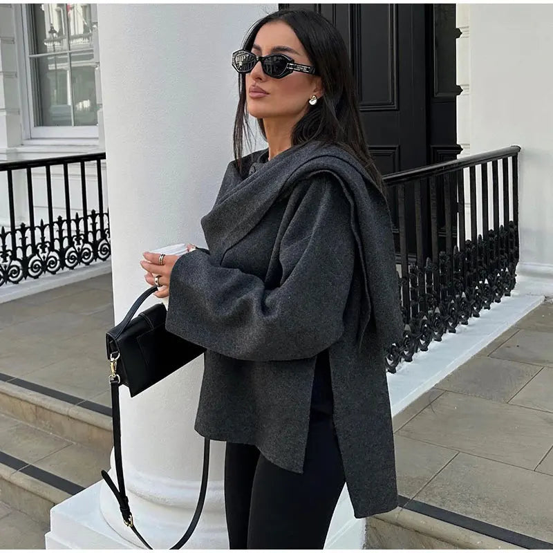 Luxurious Oversized Wool Coat | Elara