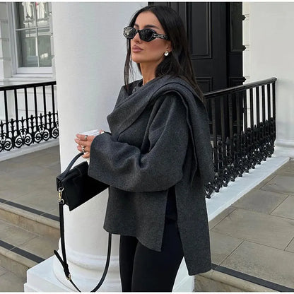 Luxurious Oversized Wool Coat | Elara