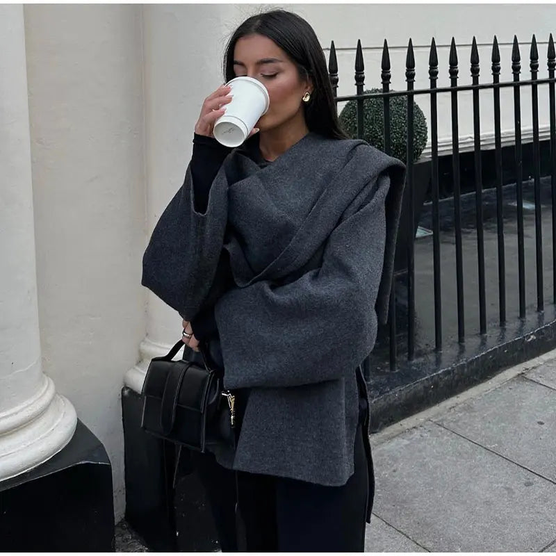 Luxurious Oversized Wool Coat | Elara