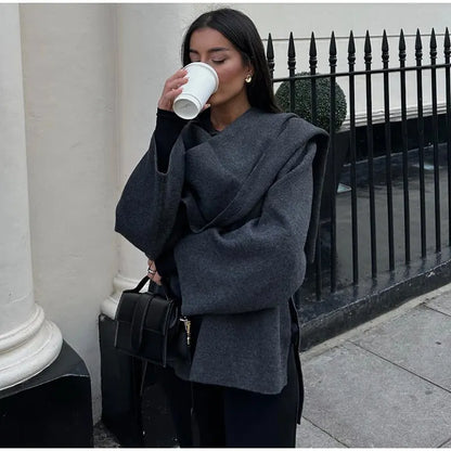 Luxurious Oversized Wool Coat | Elara