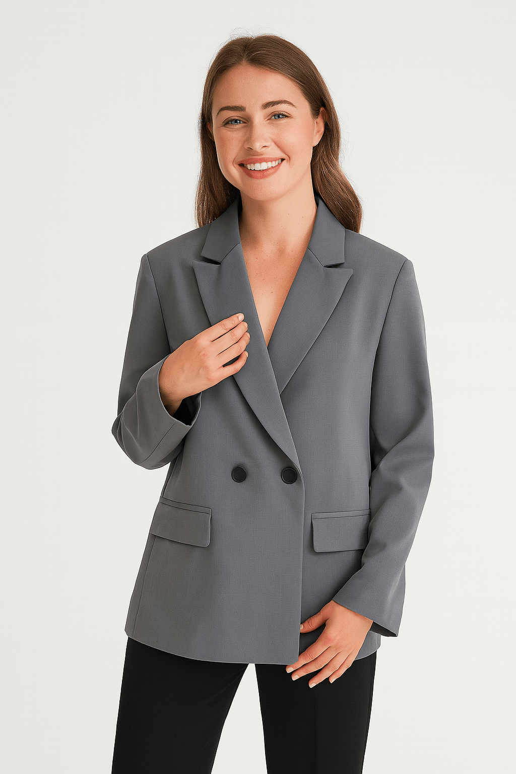 Classic Revers Blazer with Buttons | Clara