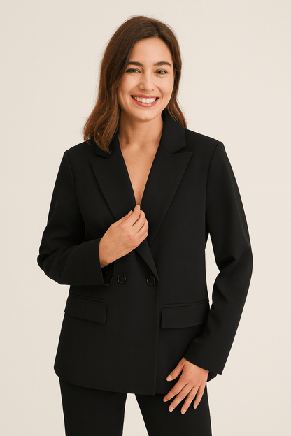 Classic Revers Blazer with Buttons | Clara