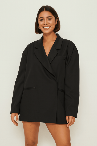 Oversized Blazer Without Buttons | Léa