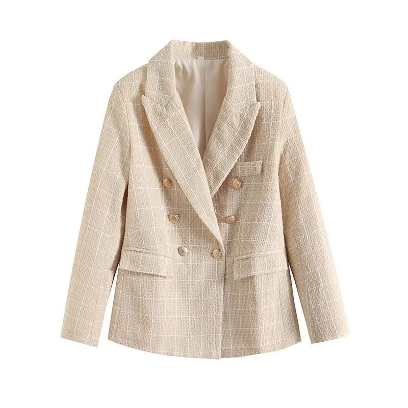 Tweed Double-Breasted Blazer | Vivienne