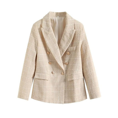 Tweed Double-Breasted Blazer | Vivienne