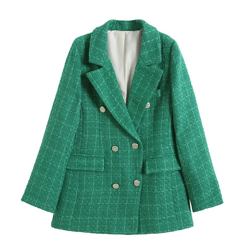 Tweed Double-Breasted Blazer | Vivienne