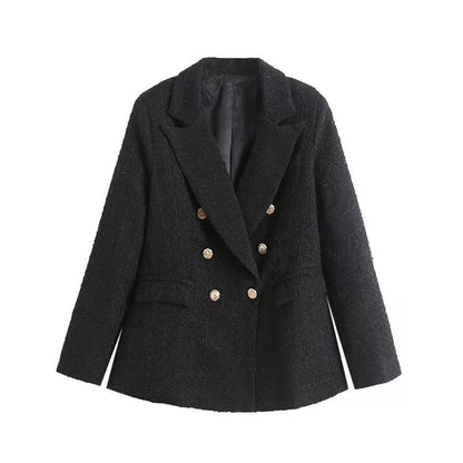 Tweed Double-Breasted Blazer | Vivienne