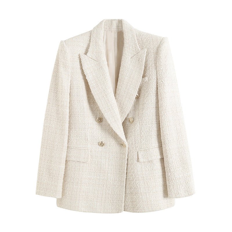 Tweed Double-Breasted Blazer | Vivienne