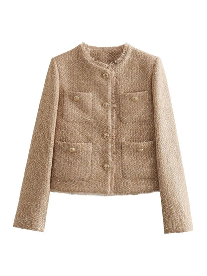 Timeless Tweed Blazer Stylish Fit | Melinda