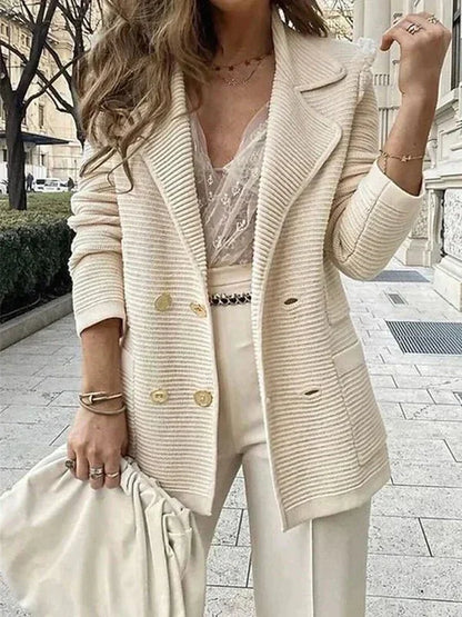Elegant Knitted Blazer | Nina