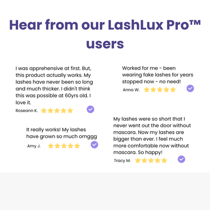 LashLux Pro™ – Ciglia più lunghe e folte in 7 giorni senza extension