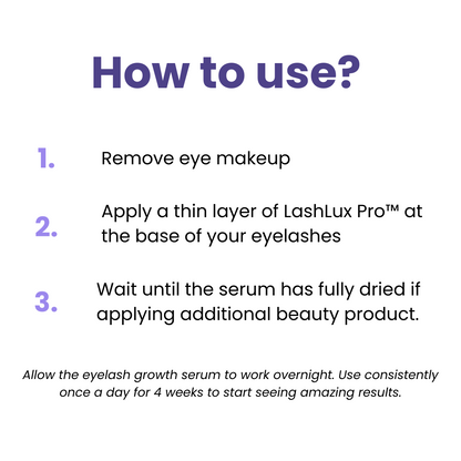 LashLux Pro™ – Ciglia più lunghe e folte in 7 giorni senza extension